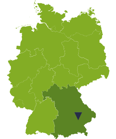 Lage der Versuchsstation im Oberbayerischen Freising